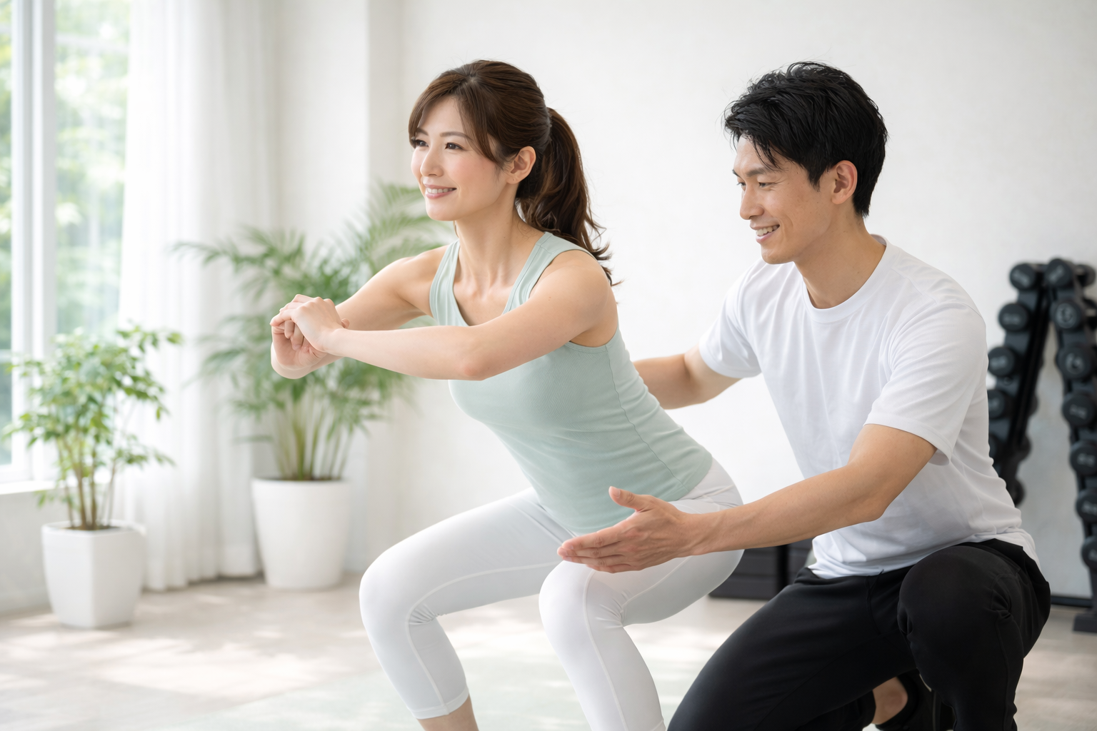 パーソナルトレーニングのシーン